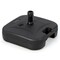 Black HDPE Patio Umbrella Base with Water and Sand Fill for Stability